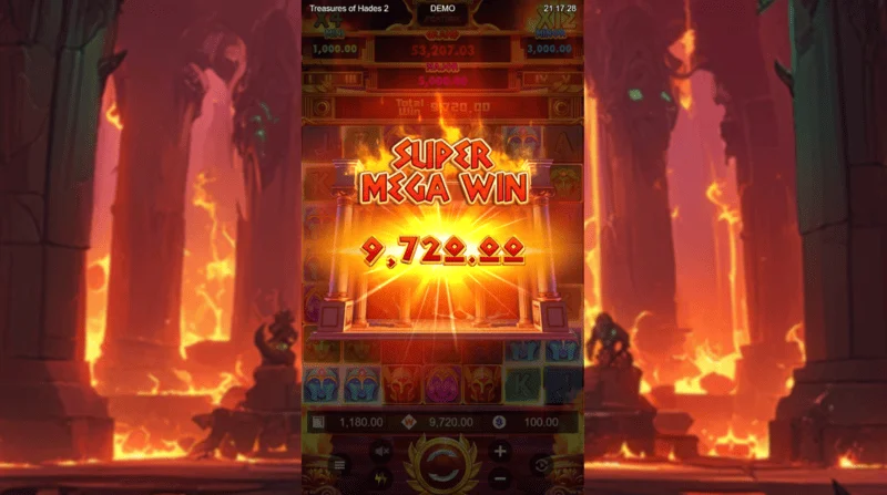 Treasures of Hades 2 — ক্রমবর্ধমান গুণক সহ Free Spins রাউন্ডে একটি সুপার মেগা জয়